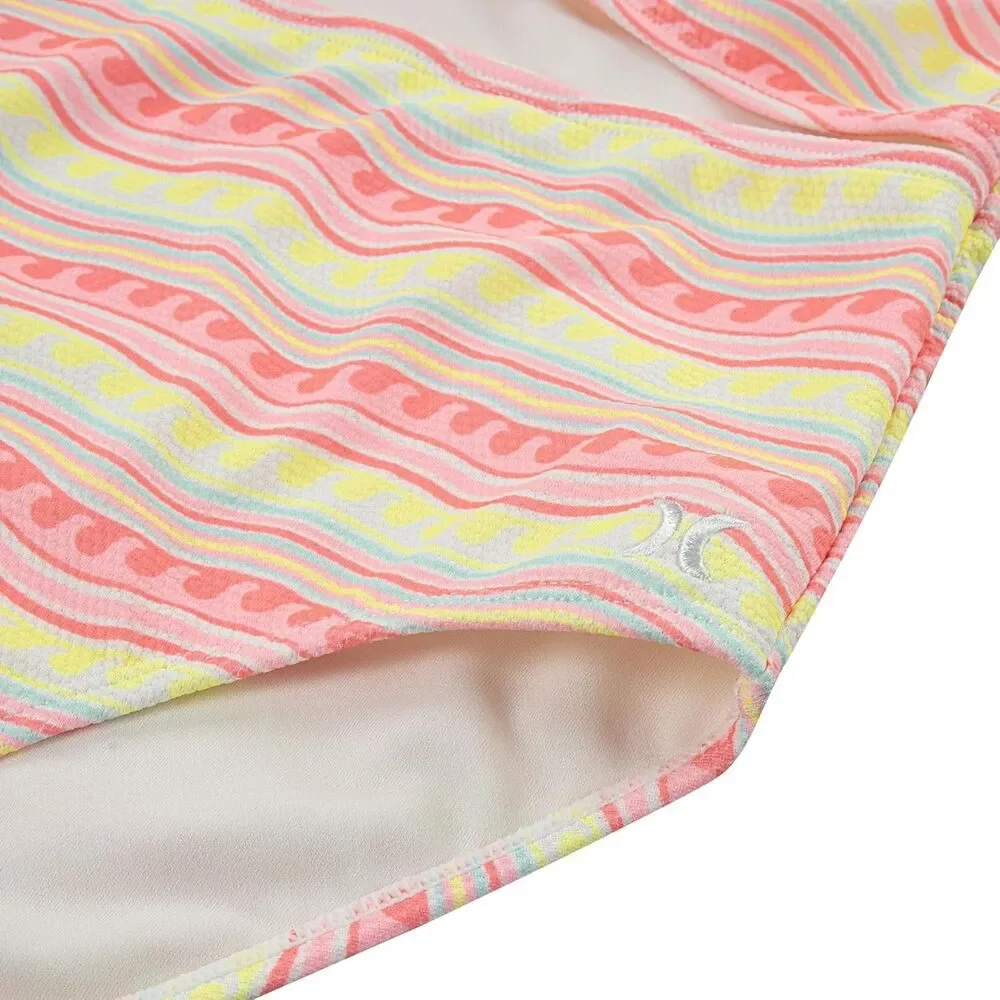 Hurley Girls' One Piece Swim Suit Size 16 Cut Out Pink Flamingo Sleeveless